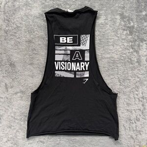 Gymshark Men’s Be a Visionary Cutoff Muscle Tee Tank Top Workout Lifting Running